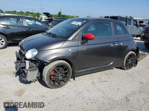 ✅ 2015 FIAT 500 Abarth • VIN: 3C3CFFFH8FT689961 • Lot: 61400335. Listed on Copart with 115,665 mi. Free auction sales archive from the USA and detailed vehicle history report at DreamBid. Image 1.