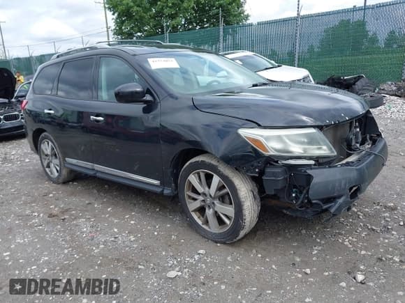 ✅ 2013 Nissan Pathfinder SL • VIN: 5N1AR2MM2DC637622 • Lot: 42374053. Listed on IAAI with 139,278 mi. Free auction sales archive from the USA and detailed vehicle history report at DreamBid. Image 1.