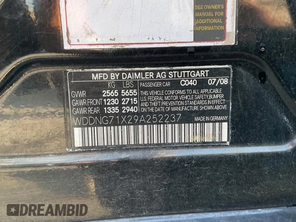 ✅ 2009 Mercedes-Benz S 550 • VIN: WDDNG71X29A252237 • Lot: 84054305. Wystawiony na Copart z przebiegiem 180 500 mil. Bezpłatny archiwum sprzedaży aukcyjnych z USA i szczegółowy raport historii pojazdu na DreamBid. Zdjęcie 10.