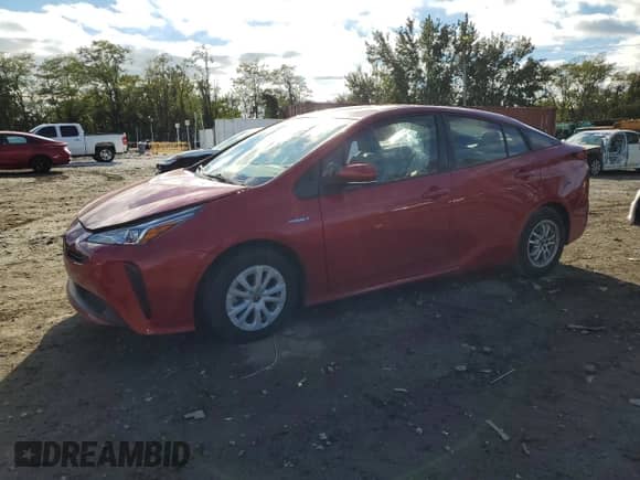 2022 Toyota Prius L Eco с VIN JTDKAMFU9N3164179, выставлен на аукционе Copart как лот 86318645 с пробегом 80 766 миль миль и Списание • Salvage title. История ставок и продаж доступна на DreamBid. Изображение 1.