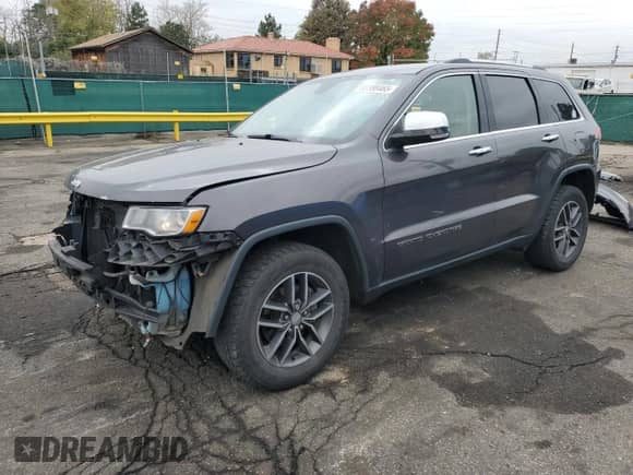 2017 Jeep Grand Cherokee Limited with VIN 1C4RJFBG7HC749101, listed as a Copart auction lot 85588465 with 128,807 mi miles and Salvage title. Bid and sale history available at DreamBid. Image 1.