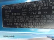 ✅ 2005 Kia Rio • VIN: KNADC125456364897 • Lot: 42335072. Wystawiony na IAAI z przebiegiem 48 963 mil. Bezpłatny archiwum sprzedaży aukcyjnych z USA i szczegółowy raport historii pojazdu na DreamBid. Zdjęcie 9.