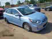 2013 Hyundai Accent GLS with VIN KMHCT4AE2DU582327, listed as a IAAI auction lot 42883778 with 57,420 mi miles and . Bid and sale history available at DreamBid. Image 1.