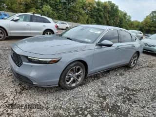 2024 Honda Accord EX-L с VIN 1HGCY2F60RA022201, выставлен на аукционе Copart как лот 83832635 с пробегом 24 818 миль миль и Списание • Salvage title. История ставок и продаж доступна на DreamBid. Изображение 1.