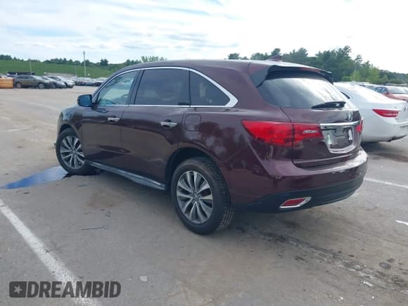 ✅ 2015 Acura MDX Technology • VIN: 5FRYD4H47FB012676 • Lot: 43029445. Listed on IAAI with 110,815 mi. Free auction sales archive from the USA and detailed vehicle history report at DreamBid. Image 3.