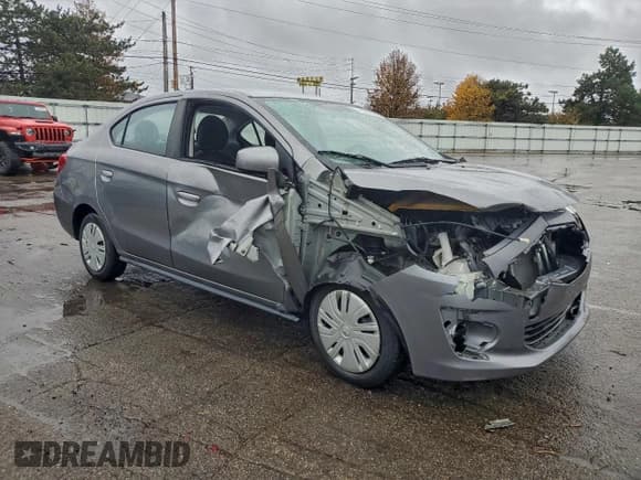 ✅ 2019 Mitsubishi Mirage ES • VIN: ML32F3FJ5KHF10802 • Lot: 93986585. Listed on Copart with 50,456 mi. Free auction sales archive from the USA and detailed vehicle history report at DreamBid. Image 4.