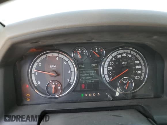 ✅ 2009 Dodge 1500 SLT • VIN: 1D3HB18T49S738202 • Lot: 42455955. Listed on Copart with 217,610 mi. Free auction sales archive from the USA and detailed vehicle history report at DreamBid. Image 9.