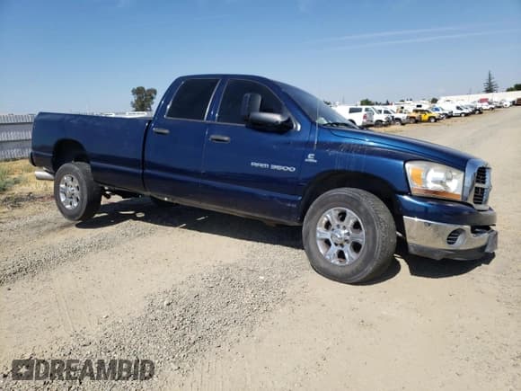 ✅ 2006 Dodge 3500 SLT • VIN: 3D7LL38C36G119174 • Lot: 59803535. Listed on Copart with 331,340 mi. Free auction sales archive from the USA and detailed vehicle history report at DreamBid. Image 4.