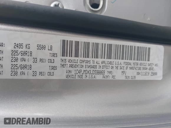 ✅ 2018 Jeep Cherokee Limited • VIN: 1C4PJMDX3JD598069 • Lot: 43547690. Wystawiony na IAAI z przebiegiem 115 051 mil. Bezpłatny archiwum sprzedaży aukcyjnych z USA i szczegółowy raport historii pojazdu na DreamBid. Zdjęcie 9.