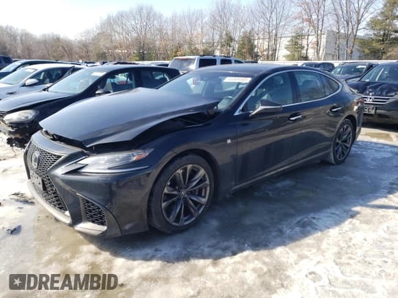 ✅ 2018 Lexus LS 500 • VIN: JTHC51FF4J5001820 • Lot: 45569585. Listed on Copart with 95,505 mi. Free auction sales archive from the USA and detailed vehicle history report at DreamBid. Image 1.
