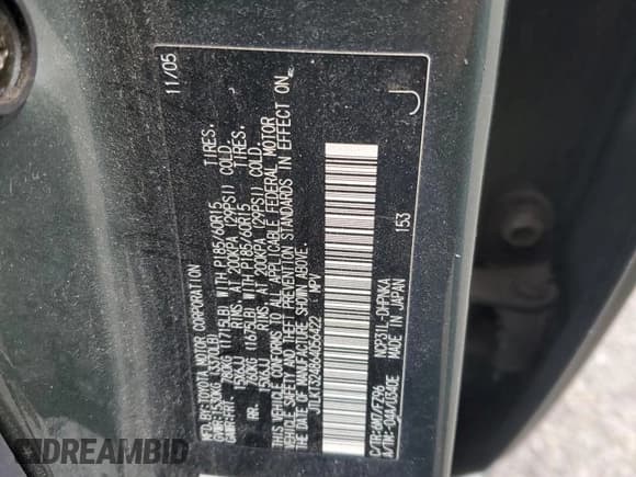 ✅ 2006 Scion xB • VIN: JTLKT324864056422 • Лот: 87426305. Опубликован ранее на Copart с пробегом 244 052 миль. Бесплатный доступ к архиву аукционных продаж из США и подробный отчёт об истории автомобиля на DreamBid. Изображение 13.