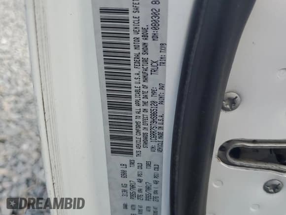 ✅ 2017 Ram 1500 Tradesman • VIN: 1C6RR7ST9HS865120 • Lot: 85355495. Listed on Copart with 134,944 mi. Free auction sales archive from the USA and detailed vehicle history report at DreamBid. Image 12.