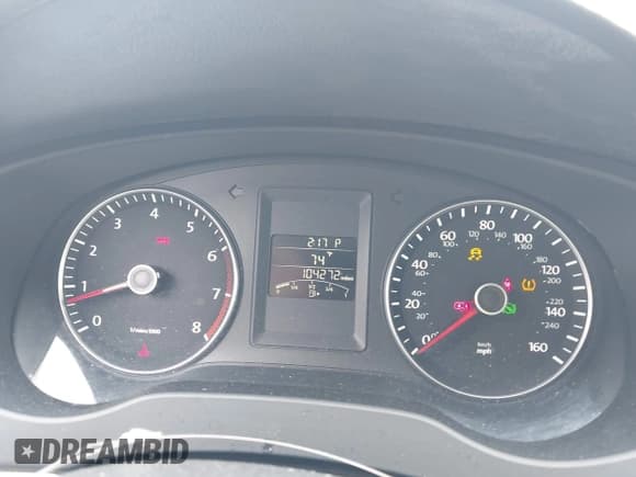 ✅ 2014 Volkswagen Jetta SE • VIN: 3VWD07AJ9EM236360 • Lot: 42913870. Listed on IAAI with 104,272 mi. Free auction sales archive from the USA and detailed vehicle history report at DreamBid. Image 7.