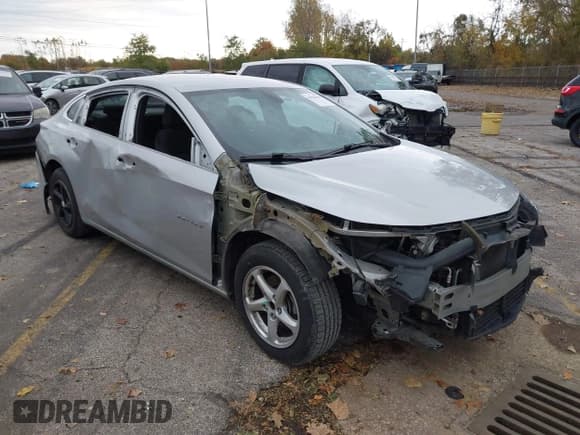 ✅ 2016 Chevrolet Malibu LS • VIN: 1G1ZB5ST3GF322024 • Lot: 43528159. Listed on IAAI with 92,612 mi. Free auction sales archive from the USA and detailed vehicle history report at DreamBid. Image 1.