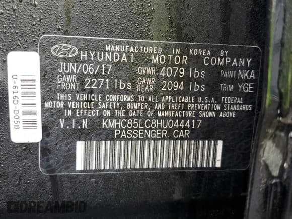 ✅ 2017 Hyundai Ioniq Limited • VIN: KMHC85LC8HU044417 • Lot: 84678724. Wystawiony na Copart z przebiegiem 59 891 mil. Bezpłatny archiwum sprzedaży aukcyjnych z USA i szczegółowy raport historii pojazdu na DreamBid. Zdjęcie 12.