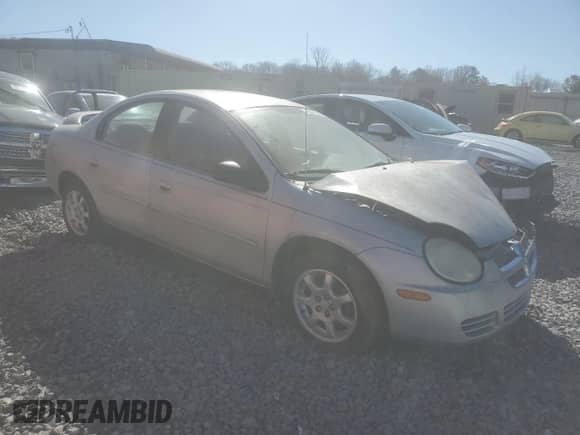 2005 Dodge Neon SXT with VIN 1B3ES56C05D279319, listed as a Copart auction lot 49313635 with 152,750 mi miles and Salvage title. Bid and sale history available at DreamBid. Image 4.