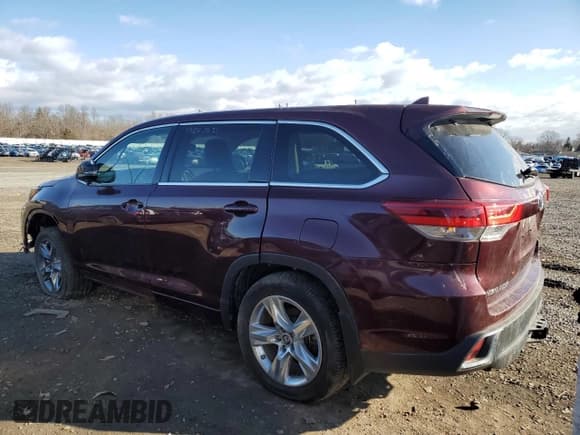 ✅ 2017 Toyota Highlander Hybrid Limited • VIN: 5TDDGRFH6HS022155 • Lot: 47278555. Listed on Copart with Not provided. Free auction sales archive from the USA and detailed vehicle history report at DreamBid. Image 2.
