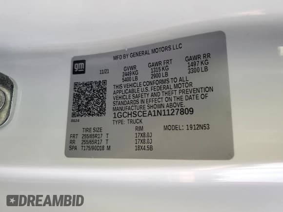 ✅ 2022 Chevrolet Colorado 2WD LT • VIN: 1GCHSCEA1N1127809 • Лот: 78210554. Опубликован ранее на Copart с пробегом Не указан. Бесплатный доступ к архиву аукционных продаж из США и подробный отчёт об истории автомобиля на DreamBid. Изображение 12.