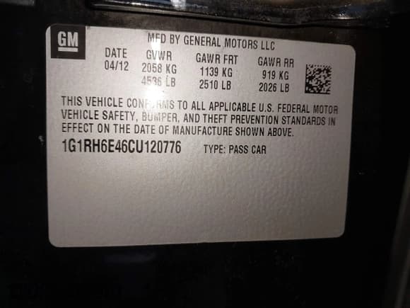 ✅ 2012 Chevrolet Volt • VIN: 1G1RH6E46CU120776 • Лот: 43264213. Опубликован ранее на IAAI с пробегом 106 889 миль. Бесплатный доступ к архиву аукционных продаж из США и подробный отчёт об истории автомобиля на DreamBid. Изображение 9.