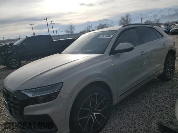 ✅ 2023 Audi Q8 Premium Plus • VIN: WA1EVBF18PD041797 • Lot: 82413814. Listed on Copart with 6,919 mi. Free auction sales archive from the USA and detailed vehicle history report at DreamBid. Image 1.