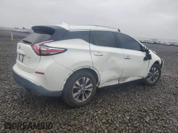 ✅ 2016 Nissan Murano SL • VIN: 5N1AZ2MG5GN161255 • Lot: 91362125. Listed on Copart with 63,586 mi. Free auction sales archive from the USA and detailed vehicle history report at DreamBid. Image 3.