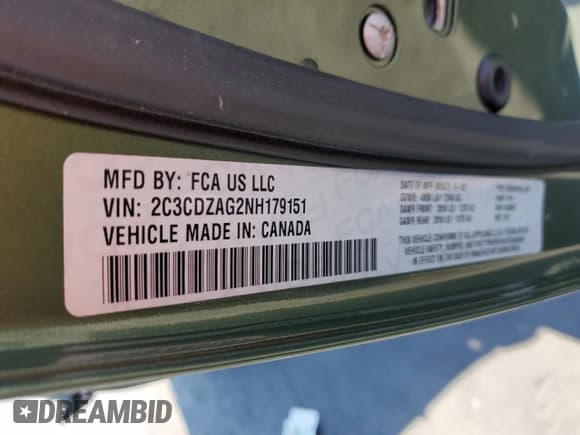 ✅ 2022 Dodge Challenger SXT • VIN: 2C3CDZAG2NH179151 • Lot: 69188354. Wystawiony na Copart z przebiegiem 19 465 mil. Bezpłatny archiwum sprzedaży aukcyjnych z USA i szczegółowy raport historii pojazdu na DreamBid. Zdjęcie 12.