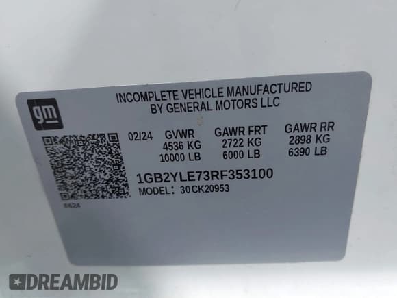 ✅ 2024 Chevrolet Silverado 2500HD • VIN: 1GB2YLE73RF353100 • Лот: 43300422. Опубликован ранее на IAAI с пробегом 15 169 миль. Бесплатный доступ к архиву аукционных продаж из США и подробный отчёт об истории автомобиля на DreamBid. Изображение 9.