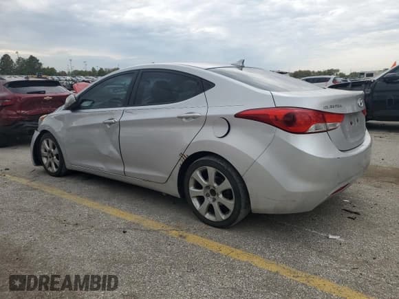 ✅ 2013 Hyundai Elantra GLS • VIN: KMHDH4AE9DU578717 • Lot: 89699395. Listed on Copart with 258,108 mi. Free auction sales archive from the USA and detailed vehicle history report at DreamBid. Image 2.