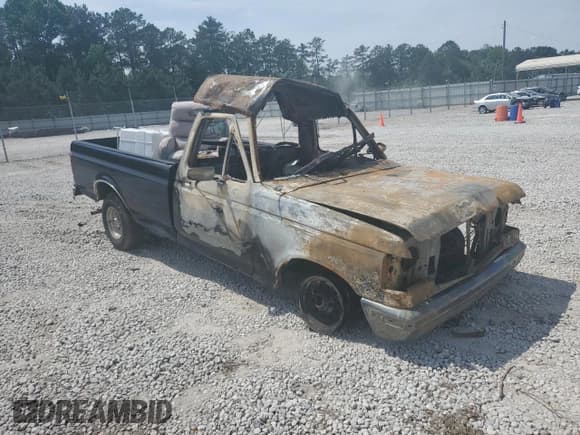 ✅ 1991 Ford F-150 • VIN: 1FTDF15N0MNA95601 • Lot: 56676545. Listed on Copart with Not provided. Free auction sales archive from the USA and detailed vehicle history report at DreamBid. Image 4.