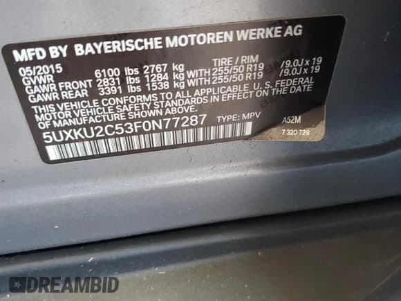 ✅ 2015 BMW X6 xDrive35i • VIN: 5UXKU2C53F0N77287 • Лот: 67515145. Опубликован ранее на Copart с пробегом 159 892 миль. Бесплатный доступ к архиву аукционных продаж из США и подробный отчёт об истории автомобиля на DreamBid. Изображение 13.