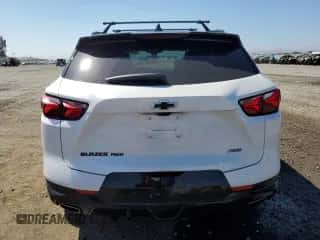 2022 Chevrolet Blazer RS with VIN 3GNKBKRS8NS135527, listed as a Copart auction lot 70082144 with 44,289 mi miles and Salvage title. Bid and sale history available at DreamBid. Image 6.