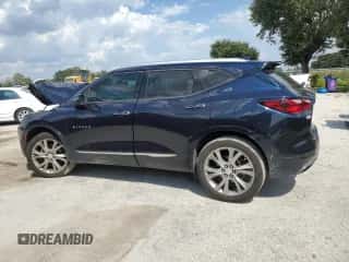 2020 Chevrolet Blazer Premier with VIN 3GNKBFRS7LS694488, listed as a Copart auction lot 72177354 with 53,357 mi miles and Non repairable. Bid and sale history available at DreamBid. Image 2.