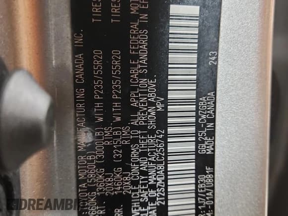 ✅ 2020 Lexus RX 350 F Sport • VIN: 2T2SZMDA8LC256742 • Lot: 91790205. Listed on Copart with 68,093 mi. Free auction sales archive from the USA and detailed vehicle history report at DreamBid. Image 14.