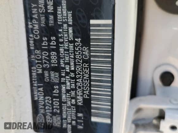 2024 Hyundai Venue Limited z VIN KMHRC8A32RU285534, wystawiony jako Copart lot #80967535 z przebiegiem 50 446 mil mil oraz Szkoda całkowita • Salvage title. Historia ofert i sprzedaży dostępna na DreamBid. Obrazek 13.