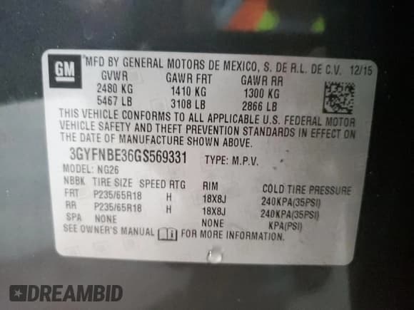 ✅ 2016 Cadillac SRX Luxury Collection • VIN: 3GYFNBE36GS569331 • Lot: 86246305. Wystawiony na Copart z przebiegiem 54 067 mil. Bezpłatny archiwum sprzedaży aukcyjnych z USA i szczegółowy raport historii pojazdu na DreamBid. Zdjęcie 13.