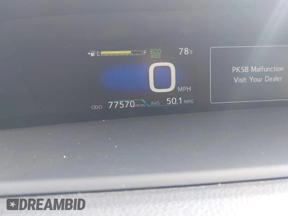 ✅ 2020 Toyota Prius LE • VIN: JTDKARFU6L3120442 • Lot: 43402603. Listed on IAAI with 77,570 mi. Free auction sales archive from the USA and detailed vehicle history report at DreamBid. Image 7.