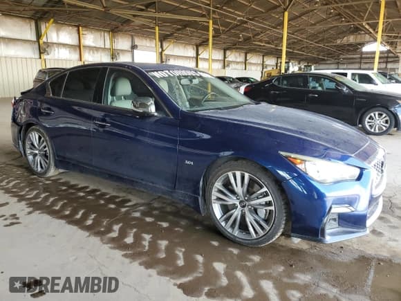 ✅ 2018 Infiniti Q50 Luxe • VIN: JN1EV7AP9JM360344 • Lot: 59002115. Listed on Copart with 70,250 mi. Free auction sales archive from the USA and detailed vehicle history report at DreamBid. Image 4.