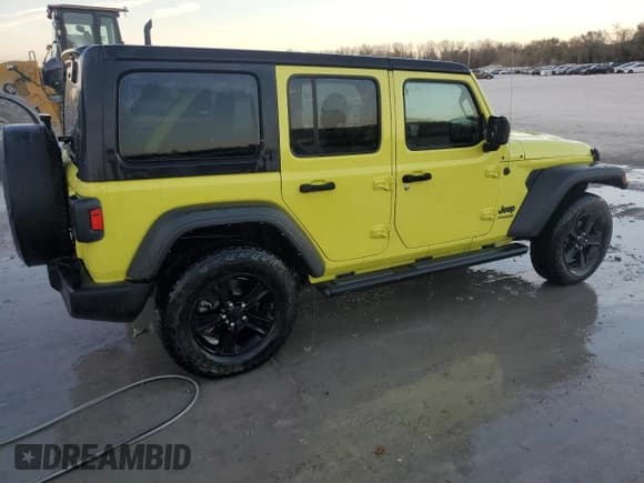 ✅ 2022 Jeep Wrangler Unlimited Sport S • VIN: 1C4HJXDG3NW238963 • Lot: 91727315. Listed on Copart with 30,151 mi. Free auction sales archive from the USA and detailed vehicle history report at DreamBid. Image 3.