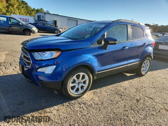 ✅ 2021 Ford EcoSport SE • VIN: MAJ3S2GE5MC435935 • Лот: 90598625. Опубликован ранее на Copart с пробегом 18 013 миль. Бесплатный доступ к архиву аукционных продаж из США и подробный отчёт об истории автомобиля на DreamBid. Изображение 1.
