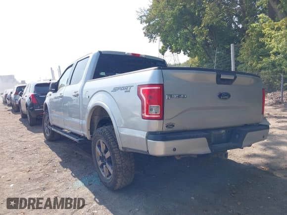 ✅ 2016 Ford F-150 XLT • VIN: 1FTEW1EP4GFC58187 • Lot: 43249245. Listed on IAAI with 166,400 mi. Free auction sales archive from the USA and detailed vehicle history report at DreamBid. Image 3.
