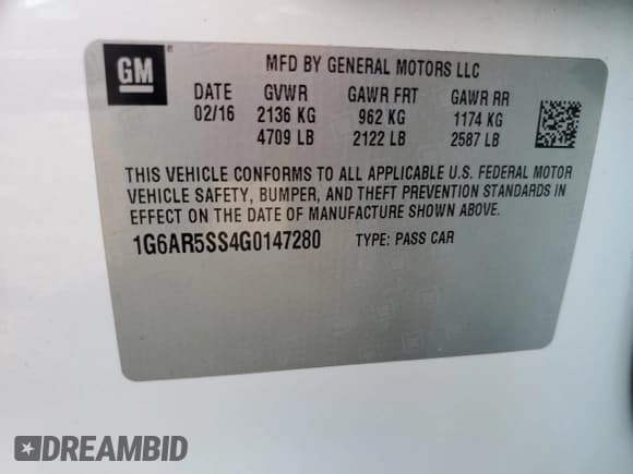 ✅ 2016 Cadillac CTS Luxury Collection RWD • VIN: 1G6AR5SS4G0147280 • Лот: 83776835. Опубликован ранее на Copart с пробегом Не указан. Бесплатный доступ к архиву аукционных продаж из США и подробный отчёт об истории автомобиля на DreamBid. Изображение 12.