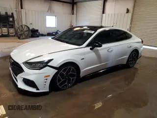 ✅ 2021 Hyundai Sonata N Line • VIN: 5NPEK4JC3MH124028 • Лот: 71195275. Опубликован ранее на Copart с пробегом 52 530 миль. Бесплатный доступ к архиву аукционных продаж из США и подробный отчёт об истории автомобиля на DreamBid. Изображение 1.