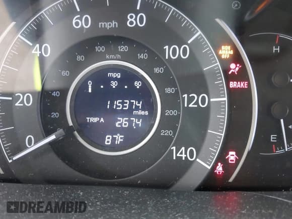 ✅ 2013 Honda CR-V EX-L • VIN: 2HKRM4H7XDH676646 • Lot: 43129825. Listed on IAAI with 115,374 mi. Free auction sales archive from the USA and detailed vehicle history report at DreamBid. Image 15.