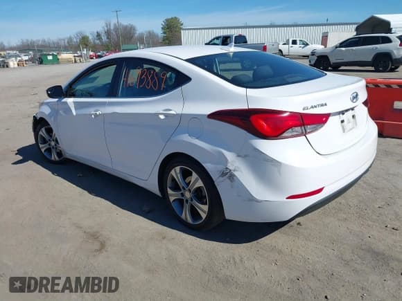✅ 2016 Hyundai Elantra Sport • VIN: KMHDH4AH1GU485625 • Lot: 41693889. Listed on IAAI with 201,507 mi. Free auction sales archive from the USA and detailed vehicle history report at DreamBid. Image 3.