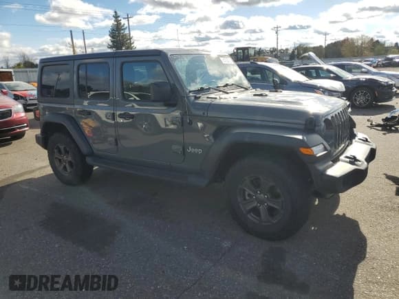 ✅ 2018 Jeep Wrangler Unlimited Sport S • VIN: 1C4HJXDNXJW240220 • Lot: 86433975. Listed on Copart with 117,402 mi. Free auction sales archive from the USA and detailed vehicle history report at DreamBid. Image 4.