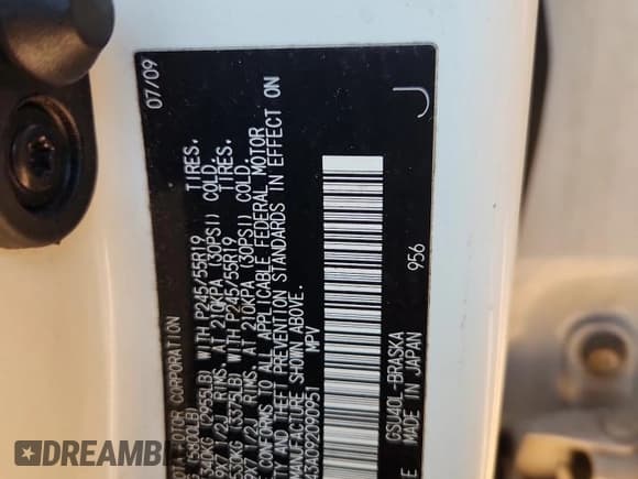 ✅ 2009 Toyota Highlander Sport • VIN: JTEDS43A092090951 • Лот: 91300345. Опубликован ранее на Copart с пробегом 244 718 миль. Бесплатный доступ к архиву аукционных продаж из США и подробный отчёт об истории автомобиля на DreamBid. Изображение 13.