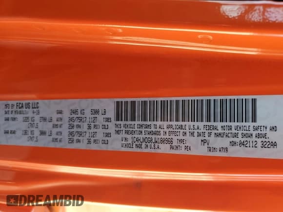 ✅ 2018 Jeep Wrangler Unlimited Sport S • VIN: 1C4HJXDG0JW180966 • Лот: 82193225. Опубликован ранее на Copart с пробегом 114 149 миль. Бесплатный доступ к архиву аукционных продаж из США и подробный отчёт об истории автомобиля на DreamBid. Изображение 13.