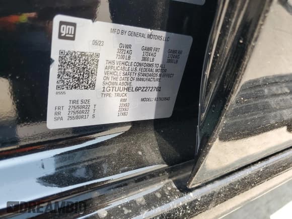 ✅ 2023 GMC Sierra 1500 Denali Ultimate • VIN: 1GTUUHEL6PZ272761 • Лот: 71745145. Опубликован ранее на Copart с пробегом 18 175 миль. Бесплатный доступ к архиву аукционных продаж из США и подробный отчёт об истории автомобиля на DreamBid. Изображение 13.