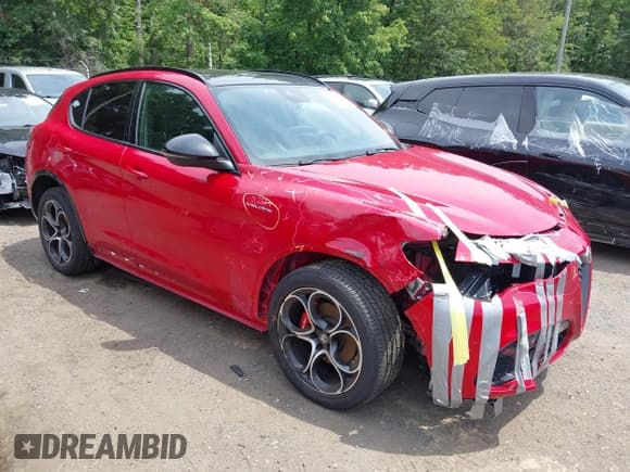 ✅ 2024 Alfa Romeo Stelvio Ti • VIN: ZASPAKBN0R7D79058 • Lot: 42893174. Wystawiony na IAAI z przebiegiem 29 255 mil. Bezpłatny archiwum sprzedaży aukcyjnych z USA i szczegółowy raport historii pojazdu na DreamBid. Zdjęcie 1.