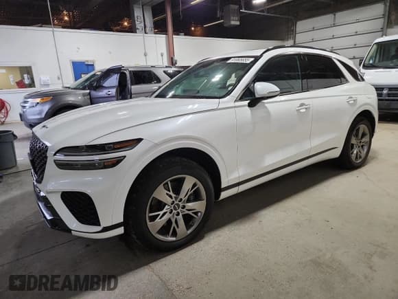 ✅ 2025 Genesis GV70 Sport • VIN: KMUMCDTC9SU200017 • Lot: 91065655. Listed on Copart with 9,599 mi. Free auction sales archive from the USA and detailed vehicle history report at DreamBid. Image 1.